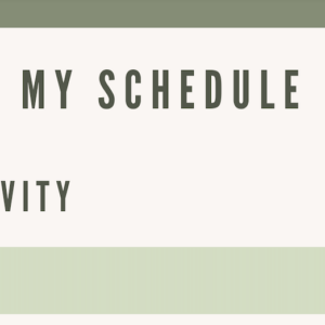 checklist visual schedule